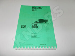 KATALOG CLAAS CONSUL EX KATALOG CLAAS CONSUL EX