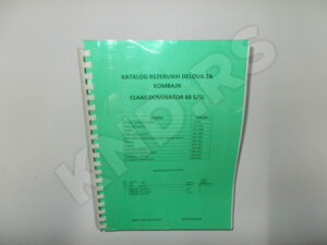 KATALOG CLAAS DOMINATOR  88 S/SL EX